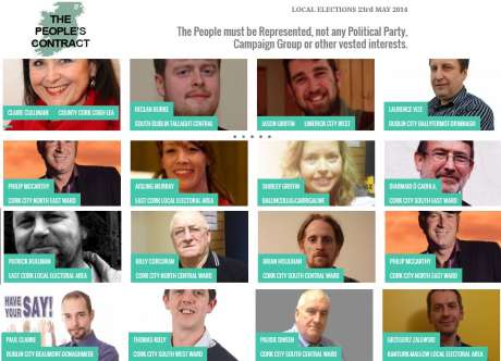 Click on image to see full-sized version Sample of candidates from The People's Movement