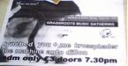 poster for the gig.