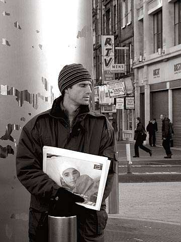 Click on image to see full-sized version Catholic Worker gathering at 'The Spike'