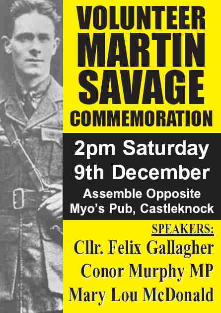 4th Annual Volunteer Martin Savage Commemoration