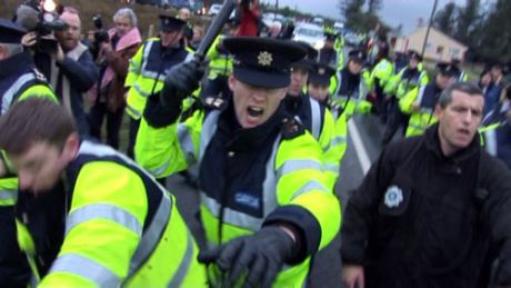 Click on image to see full-sized version Stills from the film: Baton Charge