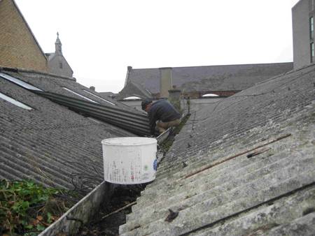 Patching up the roof