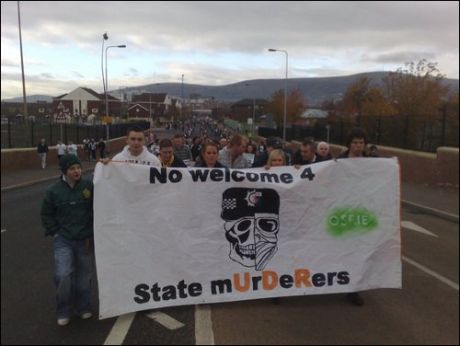 Click on image to see full-sized version Thousands demonstate No! Welcome 4 State mUrDeRers!