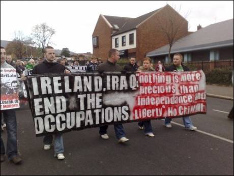 Click on image to see full-sized version Ireland, Iraq - End the Occupations!