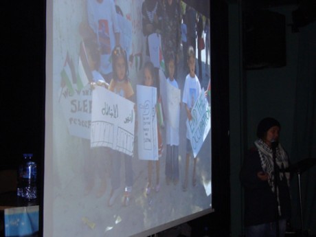 Evie explains the traumatic efffects on the Israeli Night Raids on the children of Bil'in