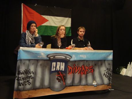 Evie, Freda and Pete answer questions from the audience