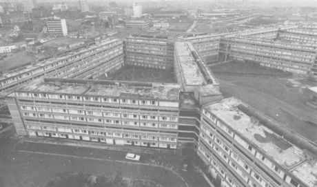Divis Street flats - scene of one of Brian Anson`s architectural battles