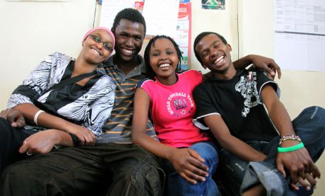 Leyla, Victor, Esther and James from Slum TV