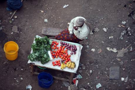 Street grocer stall.