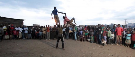 Acrobatics add variety show to the screening