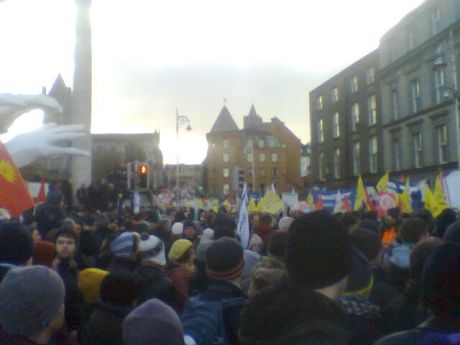 Click on image to see full-sized version Looking back up toward Christ Church at Wood Quay