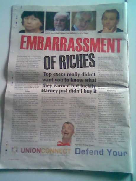 Some of the overpaid ; Mary Harney, Michael Fingleton, Sen FitzPatrick and Brian Goggin .  (Source - http://www.tribune.ie/article/2009/nov/08/trade-unions-whos-who/) 