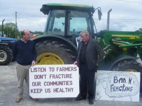 John Sheridan of the Ulster Farmers Union and Pat Gilhooley of the Leitrim IFA. Pat expressed the serious concerns of the IFA in relation to Fracking. 