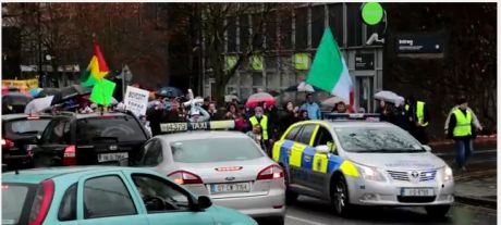 Carlow Town protest 