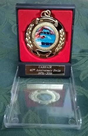 Commemorative medals will be presented to the Cabhair swimmers on Christmas Day next, to mark the 40th anniversary of the event.
