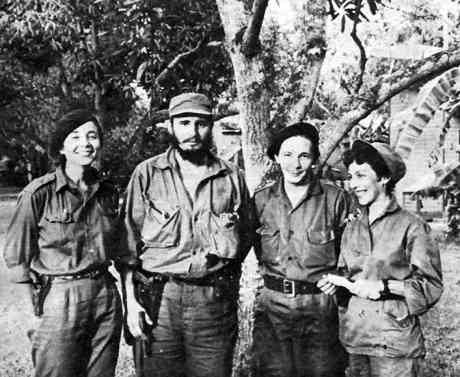 Click on image to see full-sized version Cuban revolutionaries 1959: Vilma Espin, Fide Castro, Raul Castro, Celia Sanchez