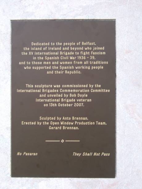 The inscription on the monument