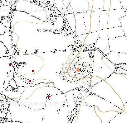 Older OS map of Rath Lugh 