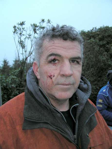 Martin O'Donnell at the Shell To Sea trailer