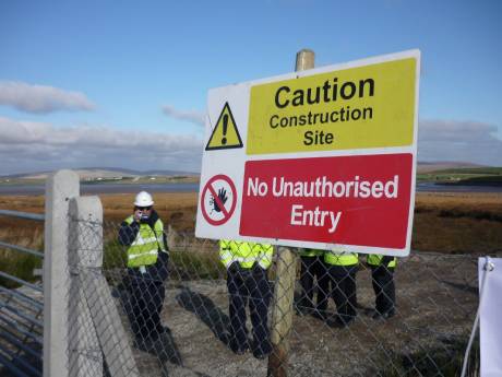 Click on image to see full-sized version Contruction site with no planning permission