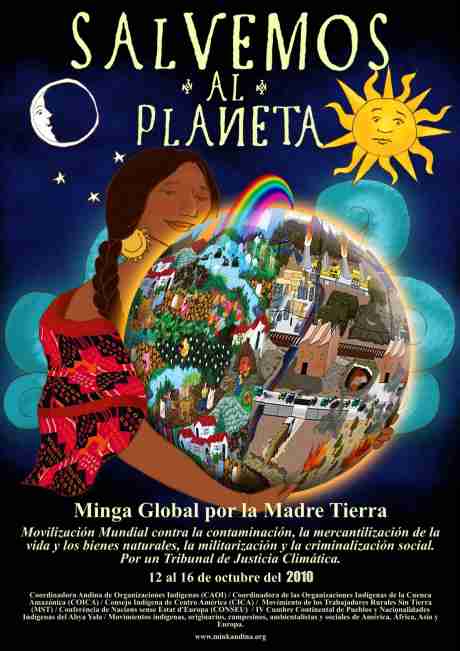 GLOBAL MINGA in defense of Mother Earth – SYSTEM CHANGE, NOT CLIMATE CHANGE (12 October)