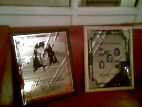 Two of the six raffle prizes won on the night.