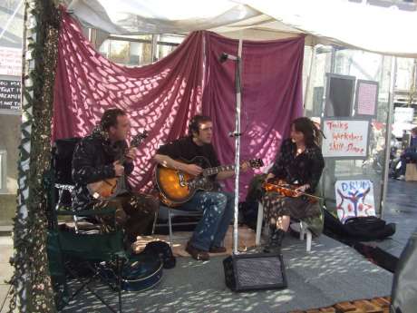 Occupy Galway: inside the weather proof stage