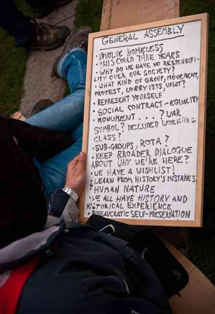#OccupyCork: General Assembly dealing with whatever issues arose from those present