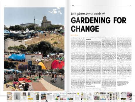 Deepening the debate; anti capitalist revolution > planting urban food gardens > local money > resilient communities