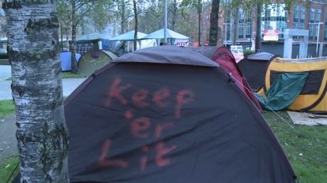 Occupy Belfast keepin it lit 