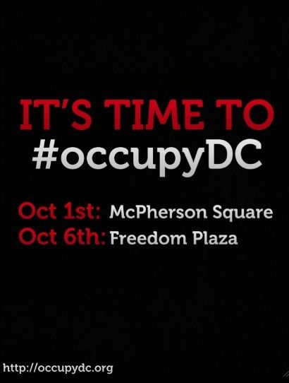 US getting ready to OCCUPY DC in 2 days on Thursday October 6th 2011