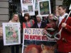 Anti hare coursing/fox hunting demo, with Deputies Clare and Maureen O' Sullivan present