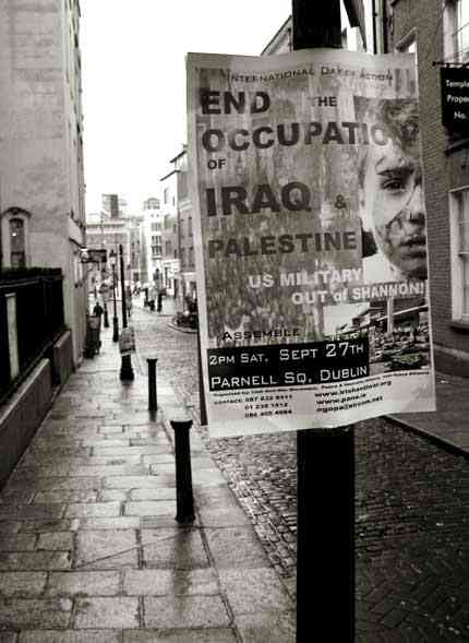 27 Sept Poster on Dublin Streets