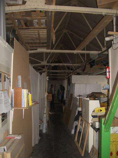 inside the studios - old linen sweatshop