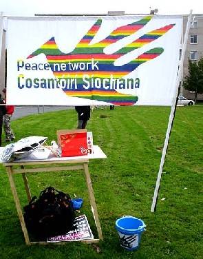 The Banner Can Withstand The Wind But The Table Is Having Problems