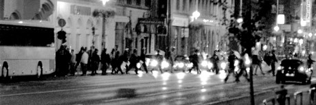 riot cops prepare to defend Socialist Party HQ