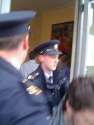 Gardai push out R.A.R who come to assist