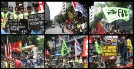 Click on image to see full-sized version 13 Sept 06 - Picket at Indonesian Embassy