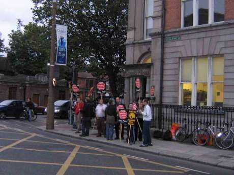 large group of activists