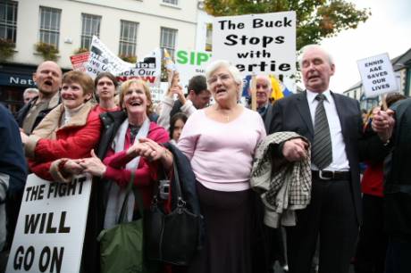 The Rally finished on everyone holding hands singing 'We Shall Overcome'