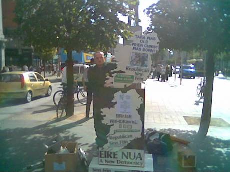 Two 'Ireland' banners : 'Tara' and 'RSF Rally' .