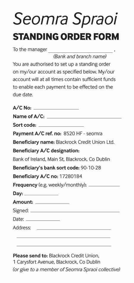 ... and here's a standing order form of your very own (click for printable version)