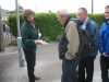 Handing letter to Navy personnel