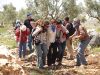 Mairead Maguire after being gassed and shot with a rubber-coated steel bullet by Israeli Occupation Forces in Bil'in, April 20th, 2007.