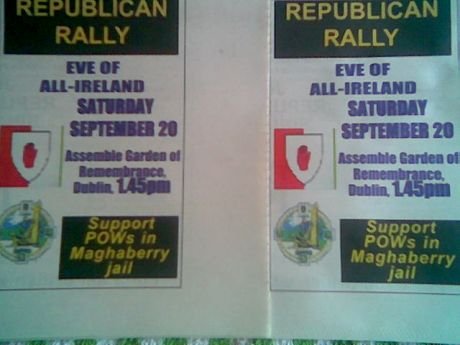 Click on image to see full-sized version Annual Eve Of All-Ireland Rally , Dublin , Sat 20 Sept 2008.