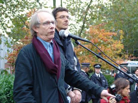Click on image to see full-sized version Ken Loach: calling for Shell to end their silence