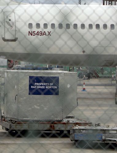 RAF Brize Norton Container at Shannon Airport