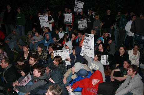 brian lenihan protest 2008