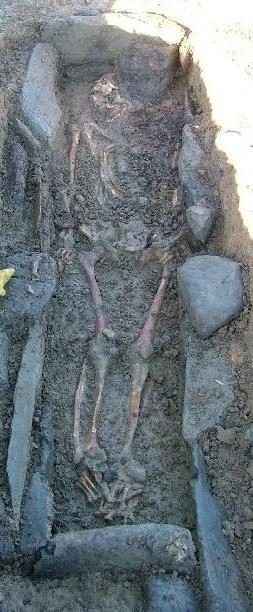 Remains removed from Collierstown Sacred Burial Grounds. NRA photo