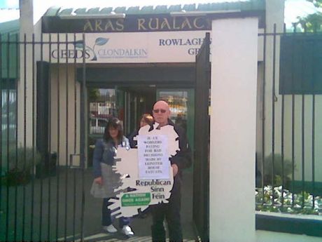 RSF protest : " JI/CE paying for the greed of the Fatcats..." - Clondalkin , Thursday 9th September 2010.